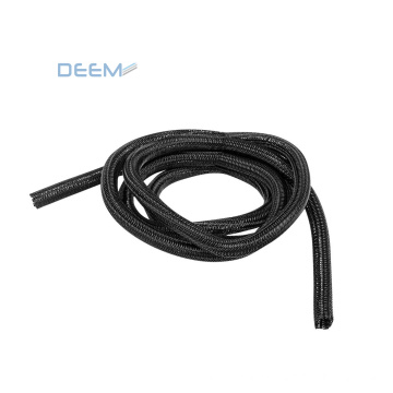 DEEM Adjustable & Easy to Instal mesh cable wrap spilt braided sleeve